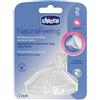 Chicco Natural Feeling - Tettarella in Silicone 2M+ Flusso Medio, 1 Pezzo