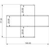 KRIPTONITE libreria da parete KROSSING composizione 13 - KROSSING-COMP.13-ALL