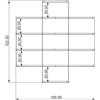KRIPTONITE libreria da parete KROSSING composizione 16 - KROSSING-COMP.16-ALL