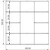 KRIPTONITE libreria da parete KROSSING composizione 19 - KROSSING-COMP.19-BIA
