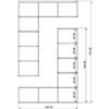 KRIPTONITE libreria da parete KROSSING composizione 25 - KROSSING-COMP.25-BIA