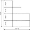 KRIPTONITE libreria da parete KROSSING composizione 8 - KROSSING-COMP.8-BIA