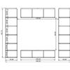 KRIPTONITE libreria da parete KROSSING composizione 73 - KROSSING-COMP.73-ALL