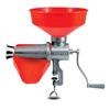 Allforfood Spremipomodoro manuale n. 5 - mod. 8501 n - corpo in ghisa - imbuto e sgocciolatoio in plastica - cono filtro in acciaio inox aisi 304 - dimensioni cm l 35 x p 55,5 x 48 h - peso kg 4,6 - norma ce