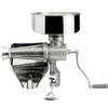 Allforfood Spremipomodoro manuale n. 5 - mod. 8502 n - corpo in ghisa - imbuto e sgocciolatoio in acciaio inox - cono filtro in acciaio inox aisi 304 - dimensioni cm l 35 x p 55,5 x 48 h - peso kg 5,8 - norma ce