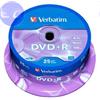 VERBATIM DVD+R 4.7GB 16x Cake 25pz VERBATIM Azo - 43500