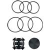 GARMIN Accessori per GPS Ciclo e Cardiofrequenzimetri - Set di Anelli di Montaggio Staffa Manubrio Edge 200/500/800