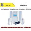 Bentel Security BW64-K - Kit Centrale Wireless Completo PIR 64 Zone - Antifurto Sicurezza - Bentel