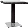 Ristosubito Tavolo da esterno TESR Struttura in alluminio, rivestimento in filo di polietilene, piano in vetro temperato, base in alluminio Modello 560-cts0022
