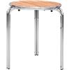 Ristosubito Tavolo da esterno TESR Struttura in alluminio, piano in legno Modello 679-MTW011B