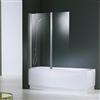 Novellini Box Sopravasca Aurora 2 in Cristallo cm 120 - Profilo: Bianco - Misura : 120xH150 - Vetro : Trasparente