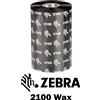 Zebra 02100BK08945/S - Ribbon - Inchiostro a nastro Zebra 2100 Wax