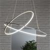 Biluce Opposit Lampada Sospensione Led Con Anelli 95 cm