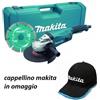 Makita GA9020KD Smerigliatrice 230mm + Disco diamantato+valigetta- cappellino Makita omaggio