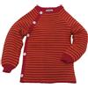 Reiff Pullover baby in lana Merino - col. righe rosso/arancio