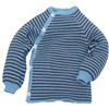 Reiff Pullover baby in lana Merino - col. righe laguna/grigio