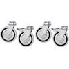 FORCAR Kit 4 Ruote Ø 120 mm - 2 con Freno , 2 Libere