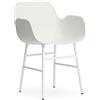 NORMANN COPENHAGEN poltroncina FORM ARMCHAIR basamento in acciaio verniciato - 602756