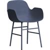 NORMANN COPENHAGEN poltroncina FORM ARMCHAIR basamento in acciaio verniciato - 602759
