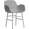 NORMANN COPENHAGEN poltroncina FORM ARMCHAIR basamento in acciaio verniciato - 602757