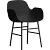 NORMANN COPENHAGEN poltroncina FORM ARMCHAIR basamento in acciaio verniciato - 602758
