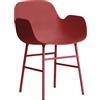NORMANN COPENHAGEN poltroncina FORM ARMCHAIR basamento in acciaio verniciato - 602761
