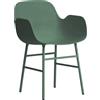 NORMANN COPENHAGEN poltroncina FORM ARMCHAIR basamento in acciaio verniciato - 602760