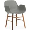NORMANN COPENHAGEN poltroncina FORM ARMCHAIR basamento in noce - 602769