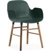 NORMANN COPENHAGEN poltroncina FORM ARMCHAIR basamento in noce - 602772