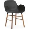 NORMANN COPENHAGEN poltroncina FORM ARMCHAIR basamento in noce - 602770