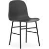 NORMANN COPENHAGEN set da 2 sedie FORM CHAIR basamento in acciaio verniciato - 602812
