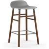 NORMANN COPENHAGEN sgabello FORM BARSTOOL H 65 cm basamento in noce - 602787