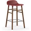 NORMANN COPENHAGEN sgabello FORM BARSTOOL H 65 cm basamento in noce - 602791