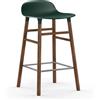NORMANN COPENHAGEN sgabello FORM BARSTOOL H 65 cm basamento in noce - 602790