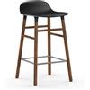 NORMANN COPENHAGEN sgabello FORM BARSTOOL H 65 cm basamento in noce - 602788