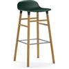 NORMANN COPENHAGEN sgabello FORM BARSTOOL H 75 cm basamento in rovere - 602802
