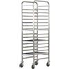 FORCAR Carrello Porta Teglie Rinforzato in Acciaio Inox per Pasticceria - Capacità N° 14 Teglie Cm 60 x 40