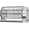 Ristosubito Girarrosto a Legna Planetario ENG Modello CAMINO60P da Incasso Capacità N. 60 Polli N. 2 motori Dischi planetari inox N. 10 + 5 aste con forchette cm 76