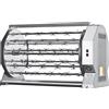 Ristosubito Girarrosto a Legna Planetario ENG Modello CAMINO105P da Incasso Capacità N. 105 Polli N. 2 motori Dischi planetari inox N. 10 + 5 aste con forchette cm 111,5