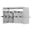 Ristosubito Girarrosto \ Churrasco a Carbonella Motorizzato ENG Modello ChurrascoM11 2 piani N. 11 Spade assortite in acciaio inox cm 50
