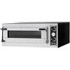Prismafood Forno elettrico meccanico per pizza - mod. trays 4 glass - n. 1 camera - piano di cottura in mattoni refrattari - dimensioni camera cm l 82 x p 84 x 17,5 h - capacità: n. pizze 4 (Ø cm 40)/n. 2 teglie cm 60x40 - potenza 6,9 kw - norma ce
