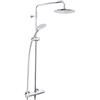 Bristan CR SHXDIVFF C Quadrato - Colonna doccia fissa con valvola deviatrice e accessori