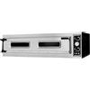 Prismafood Forno elettrico meccanico per pizza - mod. trays 6l - n. 1 camere - piano in mattoni refrattari - dimensioni camera cm l 123 x p 84 x 17,5 h - capacità: n. pizze 6 (Ø cm 40)/n. 3 teglie in orizzontale cm 60x40 - potenza 10,2 kw - norma ce