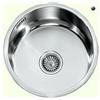 Alpes VF41/S Vasca tonda da incasso semifilo, acciaio inox, 41 cm