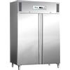 FORCAR Armadio Frigorifero Doppia Anta GN1200TN - Acciaio Inox 304 - Capacità Lt 1104 - Temperatura +2° +8° C