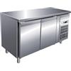 FORCAR Tavolo Refrigerato 2 Ante PA2100TN in Acciaio Inox 304 - Pasticceria e Pizzeria - Capacità Lt 390