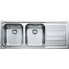 FRANKE lavello a 2 vasche + gocciolatoio LOGICA LINE LLL 621 - 101.0086.271