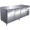 FORCAR Tavolo Refrigerato 3 Ante PA3100TN in Acciaio Inox 304 - Pasticceria e Pizzeria - Capacità Lt 580
