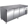 FORCAR Banco Refrigerato a 3 Porte con Piano in Granito - Pasticceria - Capacità lt 580