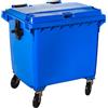 Ristosubito Bidone per rifiuti da esterno in polietilene ad alta densità con protezione HDPE anti UV MDL Colore BLU Modello 766642
